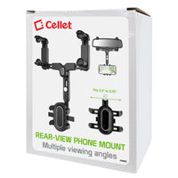 PHMIR5 -  Cellet Versatile Rear View Mirror Phone Holder with 360°Rotating Cradle & Numerous Viewing Angles