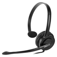 EP35OP - Premium Over The Head 3.5mm Monaural Headset With Mic, Extra Comfort