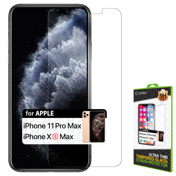 SGIPHXSM - Tempered Glass Screen Protector, 9H Hardness - iPhone 11 Pro Max & XS Max
