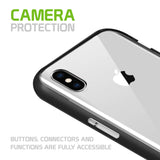 CCIPHXSM68BK- Slim Light Weight Clear Protecting Case With Built In Media Kickstand - iPhone XS Max