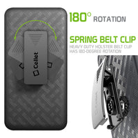 HLSAMS20 - Galaxy S20 Holster, Shell Holster Kickstand Case with Spring Belt Clip for Samsung Galaxy S20