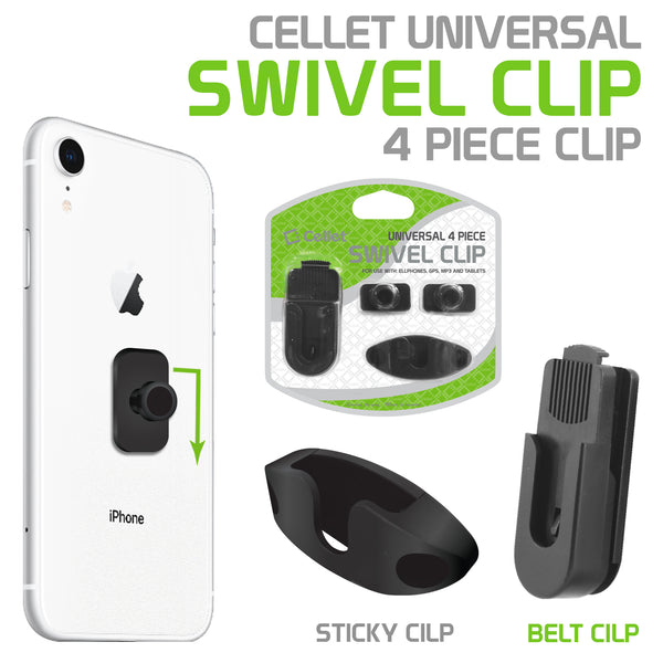 CLIP4BLACK - Universal 4 PC Swivel Clip  (4 IN 1)