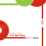 CNF3535BK - 3.5mm Flat Audio Cable - Black