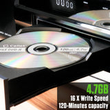 WDVD5 - Cellet DVD-R Blank Discs 4.7GB 16X 120 Min Recordable Disc 5 Pack - High Speed Storage for Home Video, Photos, Audio Data Archiving - Compatible with DVD-R Recorders