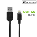 DAAPP5BK - iPhone Charging Cable, Cellet Apple Lightning 8 Pin to USB Sync & Data Charging Cable - Black