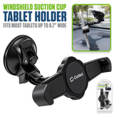PHTABCN - Cellet Windshield Tablet Holder for Car Heavy Duty Suction Cup Mount 360 Rotation Cradle Compatible with iPad Air Mini, Samsung Galaxy Tab, Fire HD 7 8 10, GPS, Commercial Truck Drivers, Up to 9.7"
