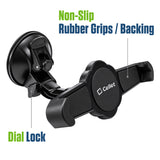 PHTABCN - Cellet Windshield Tablet Holder for Car Heavy Duty Suction Cup Mount 360 Rotation Cradle Compatible with iPad Air Mini, Samsung Galaxy Tab, Fire HD 7 8 10, GPS, Commercial Truck Drivers, Up to 9.7"