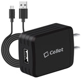 TCMICRO21GBK - Hi-Powered 10W / 2.1 Amp Home Charger (Micro USB cable included) - Black