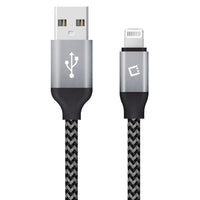 DA8T10BRBK - Cellet Heavy-Duty Nylon Braided Lightning Cable – 10FT (Apple MFi Certified)