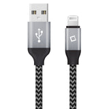 DA8T10BRBK - Cellet Heavy-Duty Nylon Braided Lightning Cable – 10FT (Apple MFi Certified)