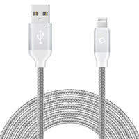 DA8T10BRSL - Cellet Heavy-Duty Nylon Braided Lightning Cable – 10FT (Apple MFi Certified)