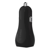 PUSBE21BK - Cellet Prism RapidCharge 12W 2.4A Dual USB Car Charger for Android and Apple Devices - Black