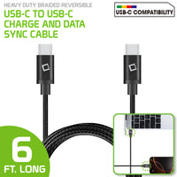 DCUSB20 - 6-Feet USB-C to USB-C Charging / Data Sync Cable - Black