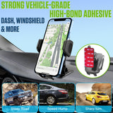 PHD300 - 🚗 Cellet Universal Car & Desk Phone Mount - 💪 Strong Adhesive Pad, 360° Rotation, One-Touch Release - Secure Windshield, Dashboard & Countertop Holder for iPhone, Samsung, Android