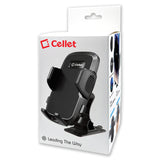PHD300 - 🚗 Cellet Universal Car & Desk Phone Mount - 💪 Strong Adhesive Pad, 360° Rotation, One-Touch Release - Secure Windshield, Dashboard & Countertop Holder for iPhone, Samsung, Android
