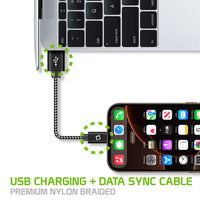 DCA4IN - USB-C Cable, Cellet 5-In. Premium Nylon Braided Fast Charging USB-C Cable