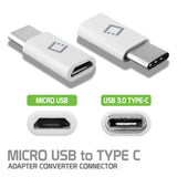 CNMICCWT - Cellet Micro USB to USB-C Adapter Converter Connector - White