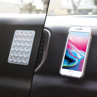 SCUPCL5 - Cellet Multipurpose Mini Suction Cup Mat – 5 Pack | Strong 3M Adhesive | Dashboard, Phone, Battery Pack Holder | Compact 2.3" x 3.3" Grip Pads for Car, Home, & Travel