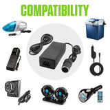 FM8500 - Cellet AC to DC Car Power Converter Adapter, 110V/120V AC Wall Outlet to 12V DC Cigarette Lighter Socket, 8.5A 102W Power Supply Adapter for Car Accessories, GPS, Phones, Dash Cams, Mini Vacuums