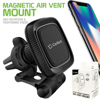 RHVMAG100 - Cellet Extra Strength Magnetic Air Vent Phone Holder Mount with 360 Rotation & Tightening Knob for Smartphones - Black