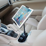 PHC19CN - Cellet Flexible Arm Cup Holder Tablet Mount - Universal Car Cup Base Holder with 360° Swivel & Adjustable Neck for iPad Pro Air Mini, Samsung Galaxy Tab, Surface, & 4.7-9.5 Inch Devices
