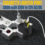 FM3000 - Cellet 120V AC to 12V DC Power Converter Adapter, 3000mA (3A) Output, Cigarette Lighter Socket Plug – Converts Home Wall Outlet to Car Charger Port for Smartphones, GPS, Cameras, Tablets, MP3 Devices