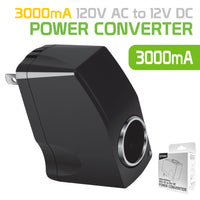 FM3000 - Compact Power Converter, 120V AC to 12 V DC (3000mA) Female Power Converter by Cellet