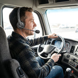 EP35C FA - Cellet Universal Mono 3.5mm Hands-Free Headset with Flexible Boom Microphone – Adjustable Headband, Single-Ear (Mono) Wired Headset for Calls & Office Use