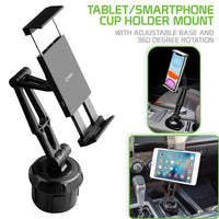 PH620 -  Cellet Tablet/Smartphone Cup Holder Mount, Cup Holder Mount with Adjustable Base Compatible to iPhone iPads, Tablets, Smartphones, GPS