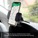 PHD255 - Dashboard Clip Phone Holder – Non-Slip Clamp & 360° Rotation – Universal Car Mount for Safe and Hands-Free Driving