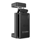 CLIPHDB - Cellet Heavy-Duty 360 Rotating Belt Clip Holder & Smartphone Holster Mount with Built-in Kickstand, Universal Adjustable Vertical Spring Clamp and Anti-Slip Rubber Pads for Cell Phones Cases Up to 3.5"