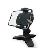 PHW100 - Cellet Desktop Phone Holder Stand for Desk - Adjustable 360 Degree Rotating Smartphone Mount with Quick Release Button, Non-Slip Base, Fits iPhone, Samsung Galaxy, Heavy Duty Desk Mount
