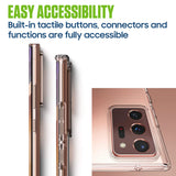 CCSAMN20CL - Crystal Clear Case for Samsung Galaxy Note 20, Ultra Slim Thin Shockproof Protective Phone Cover, Military Grade Drop Tested, Anti-Scratch PC Back & Flexible TPU Bumper, Supports Wireless Charging