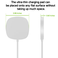 MAGWAL30 - 15 Watt Fast Charging Magnetic Wireless Charger - White