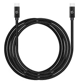 DCDC4BK - USB-C Charging Cable, 4ft. USB-C to USB-C Fast Charging and Data Sync Cable Compatible to ALL USB-C Device - Black