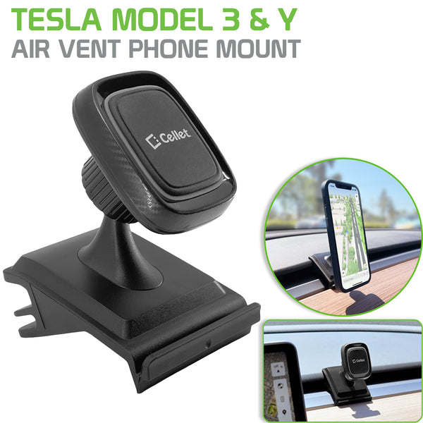 PH210 - Magnetic Air Vent Phone Mount, Magnetic Phone Holder Compatible for  Tesla Model 3 & Tesla Y