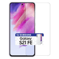 SGSAMS21FE - Premium 0.3mm Tempered Glass Screen Protector for Samsung Galaxy S21 FE (9H Hardness) by Cellet