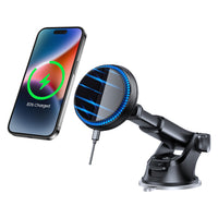 PHQ200 - 2-in-1 Magnetic Wireless Charging Air Vent and Dashboard Phone Holder Mount