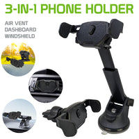 PH510 - 3-IN-1 Air Vent/Dashboard/Windshield Phone Mount with One Touch Lock Mechanism