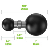 RA100 Cellet Ball Mount 25mm (1-inch) Ball to 17mm Ball Adapter