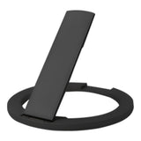 CLCMRINGA - Magnetic Phone Ring Holder for MagSafe, 360° Rotation Finger Grip & Adjustable Kickstand, Slim Zinc Alloy Cell Phone Stand Compatible with iPhone 17 16 15 14 13 12 Pro Max, Black