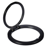 CLCMRINGB - Magnetic Phone Ring Holder for MagSafe, Ultra-Thin Zinc Alloy Kickstand, 360° Rotation Cell Phone Grip Compatible with iPhone 17 16 15 14 13 12 Pro Max & Android