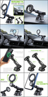 PHM300 - Cellet Magnetic Car Phone Mount | Telescopic Arm, 360° Rotation, Strong N52 Magnets