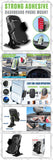 PHD300 - 🚗 Cellet Universal Car & Desk Phone Mount - 💪 Strong Adhesive Pad, 360° Rotation, One-Touch Release - Secure Windshield, Dashboard & Countertop Holder for iPhone, Samsung, Android