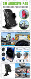 PHD300 - 🚗 Cellet Universal Car & Desk Phone Mount - 💪 Strong Adhesive Pad, 360° Rotation, One-Touch Release - Secure Windshield, Dashboard & Countertop Holder for iPhone, Samsung, Android
