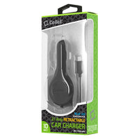 PMOTQ9RB - Cellet Compact Micro USB Retractable Plug in Car Charger