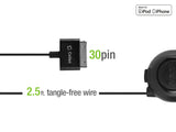 TUAPPLEB - Cellet Apple Licensed 5Watt (1Amp) 30 Pin Home and Travel Wall Charger for iPhone 4/4s, iPod Touch, iPod Nano