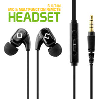 EP3610BK - Cellet 3.5mm Hands Free Stereo Headset With Built-in Microphone - Black