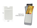 CRSLVWT - EZStick Universal ID/Credit Card Holder for Smartphones - White
