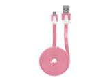 DAMICROHPK - Cellet 4 Ft. Flat Wire Micro USB Charging/Data Cable - Pink